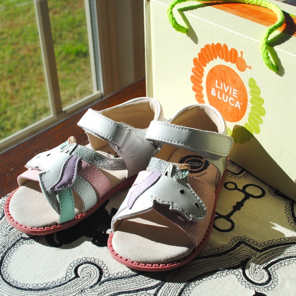 NWT Livie & Luca Unicorn Sandals